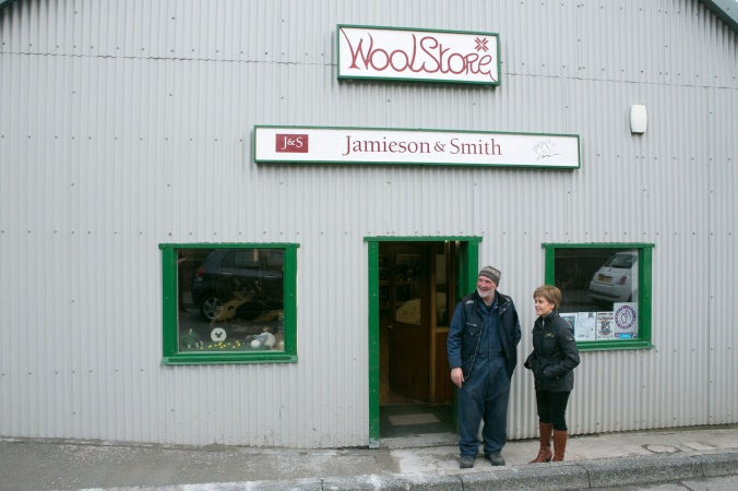 The First Minister of Scotland and the First Minister of Shetland Wool