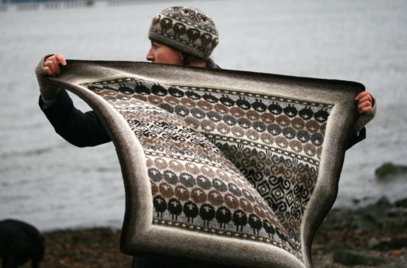Knit flock