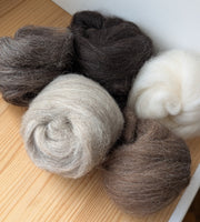 Natural Combed Tops - Sample Pack
