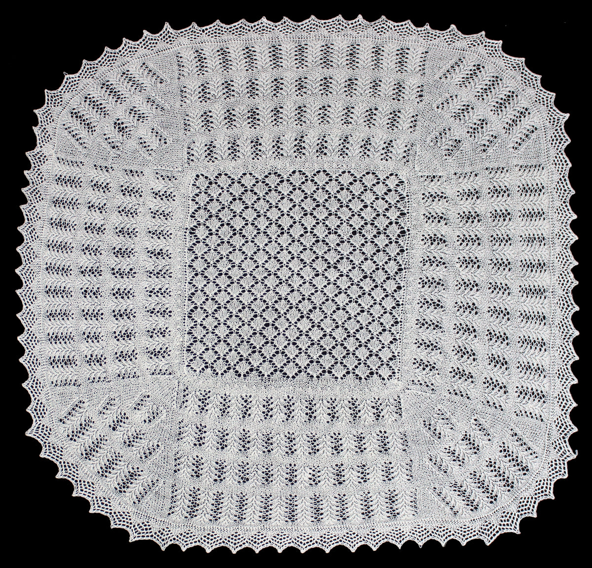 Vine and Moss Shawl Pattern